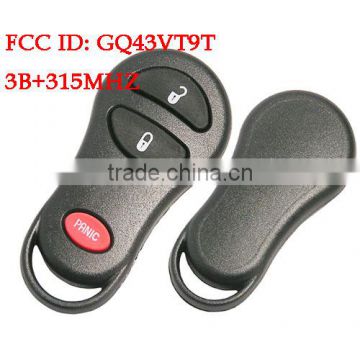 Best quality 3 Button Remote Fob Keyless 315MHZ for Chrysler /Dodgee/Jeep