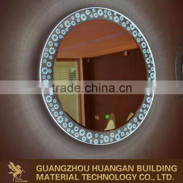 Wholesale Promotion Anti-fog Shower Touch Screen Bathroom Mirror LED Lighted Bath Mirror photo-3