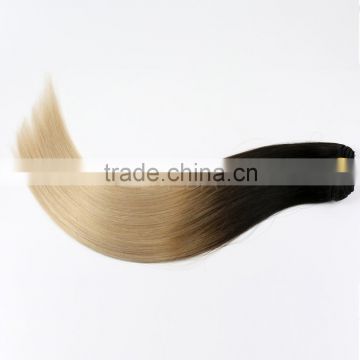 Office black ombre color 100% Indian human remy hair wholesale clip in hair extension                        
                                                                                Supplier's Choice