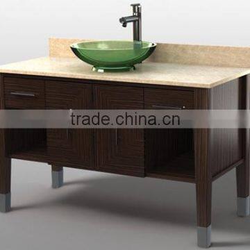 The latest design waterproof wooden bathroom vanity cabinet (YSG-147)