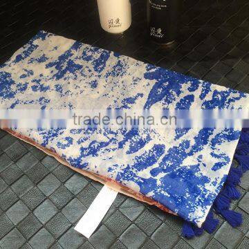 Ink Painting Print Design Large Long Cotton Pashmina Scarf Women Hijab Quality Choice photo-5
