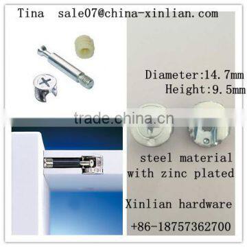 Furniture connecting fittings eccentric cam screw drilling nut/ furniture connecting fittings