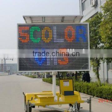 5 color trailer mounted variable message signs for advertising