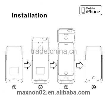 Hot Sale MFI Certified Rechargeable Battery Case 5volt 1A 3200mAh for Iphone6 Iphone 6s photo-4