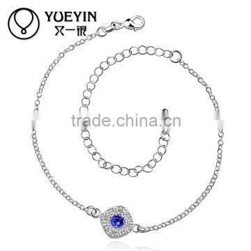 Fashion Wholesale Blue Stone Anklet Korean Jewelry Accessories