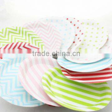 9'' Disposable Round Paper Plates