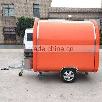 Orange 7.6*5.5ft Newest Food Trailer Food cooking van/Food Van Takeaway Trailer China's outstanding manufacturing plant In line