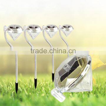 Diamond solar lights small solar powered lighting garden decorative light