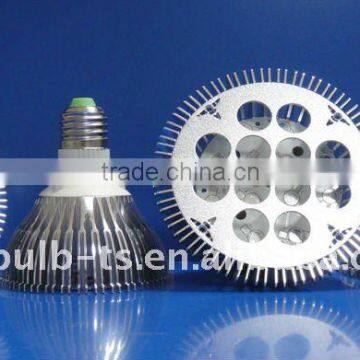 LED E26/27 high prower aluminum 12W solar round spotlight