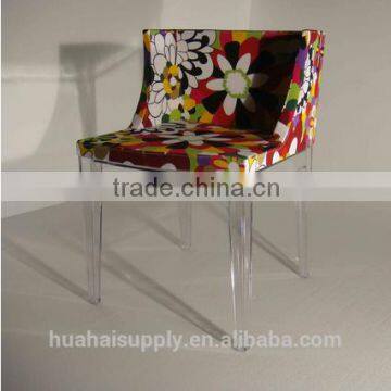 popular design for hotel living room colorful Chair with flower