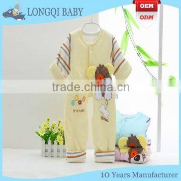 LT-MS-007 high quality pure cotton newborn baby rompers/infant rompers