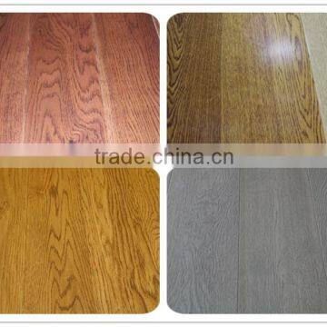 Black Veined Wire Brushed Oak Engineered Wide Plank Flooring photo-3