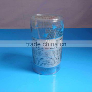 clear plastic tube package