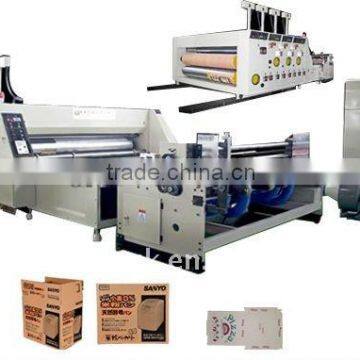 Automatic flute corrugated carton box making machine
