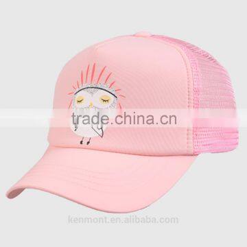 Bright color embroidery logo 5 panel baby hat snapback cap