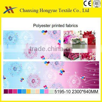 Stock Disperse printing Polyester brushed like-cotton fabric for Home textile/Polyester brushed printed fabric