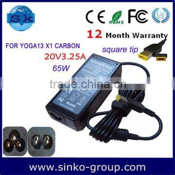 65W 20V 3.25A Power Supply Adapter for Lenovo IdeaPad Yoga 13 Ultrabook