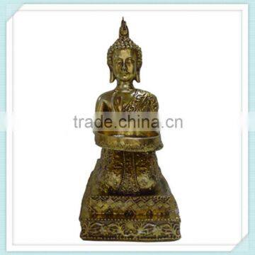 polyresin buddha candle holder