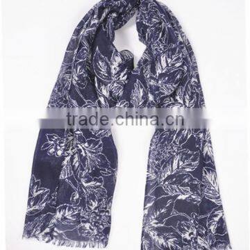 SS 2017 Fashion Floral Printing Polyester Shawl