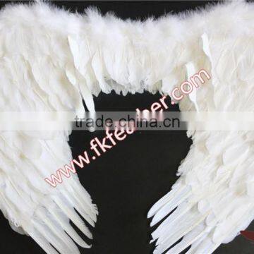 Stage Party Supplies White Large Feather Angel Wings With Turkey Feather