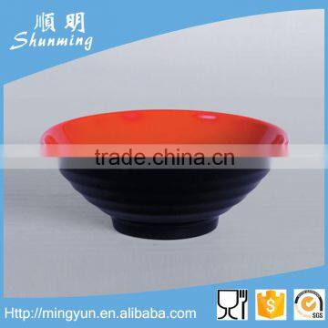 Colorful plastic salad bowl