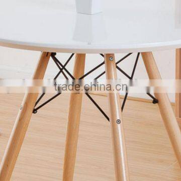 Modern Living Room Furniture PP Plastic Table With Wooden Legs photo-6