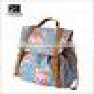 OEM Cotton Drawstring Bag Wholesale Fashion Leather Strap Floral Cotton Drawstring Bag photo-5