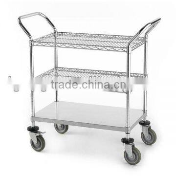 ESD Chrome Steel Utility Cart-11 years Professional Manufactory