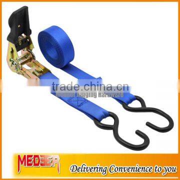 1inch 0.8T Breaking Strength S Hook Durable Ratchet Tie Down Strap 25MM cargo latching straps                        
                                                Quality Choice