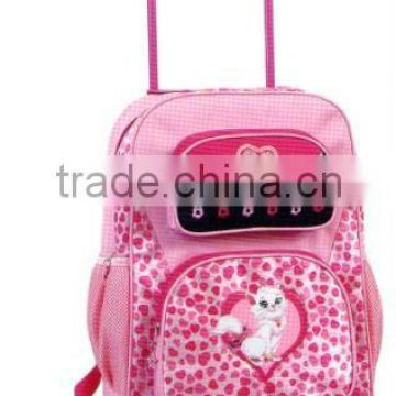 2013 newest design 600D polyester school trolley bags