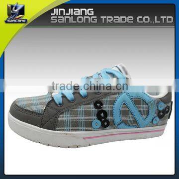 rubber sole custom design skateboard children sport shoes