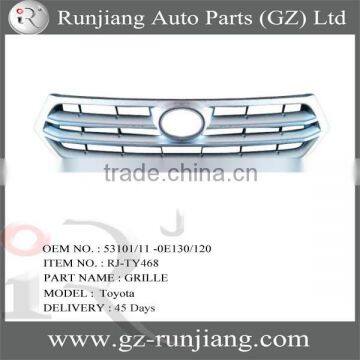 FOR TOYOTA HIGHLANDER 2012 CHROME GRILLE GURADOEM.53101/11 -0E130/120