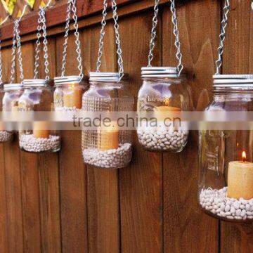 Mason Jar Lanterns, Glass Candle Holder