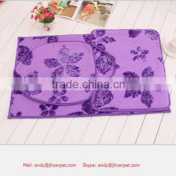 2015 New Design 3D Chenile Bath Mat 3 Sets/printed Mat 3sets/memory Foam Bath Mat 3sets photo-5