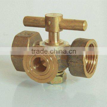 Brass Tee Valve for Pressure Gauge