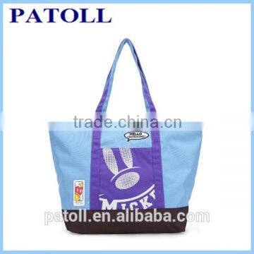 Custom printed blank canvas wholesale bag tote