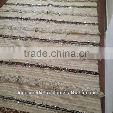 Vintage Moroccan Wedding Blanket 263cm x 165cm