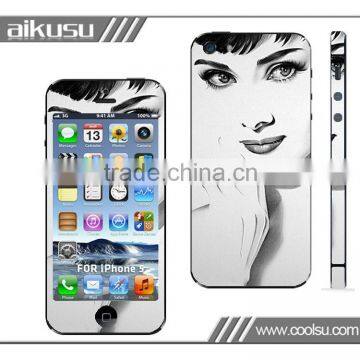 Wholesale Luxury Sketch Cover Case Skin for iPhone 5 5C 5S, Samsung galaxy S5 S4 S3