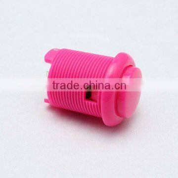 28mm pink plastic arcade game machine push button Momentary large game accessories