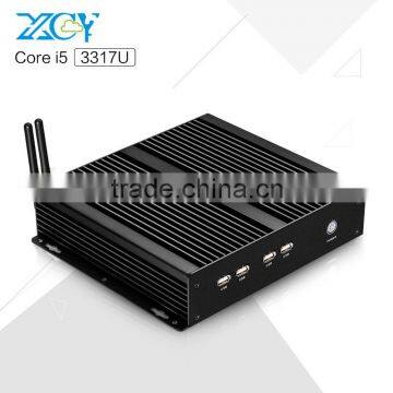 Wholesale X26-I5G 3317U 8G RAM 1TB HDD Mini Pc Computer Personal Computer Atom Mini Pc With black Metal Case