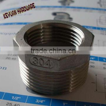 Stainless Steel BSPT Hex bushing BSP