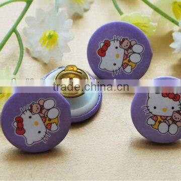 Custom Round Plastic Badge With Butterfly Clutch Backing