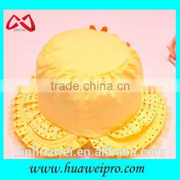 Fashion Children Short Brim Flat Top Sun Protect Bucket Hat