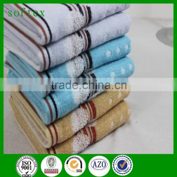 Soft textile supplies custom logo cotton face towels