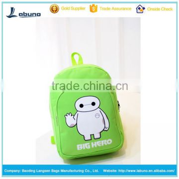 hot sale student bag Baymax pattern nylon backpack