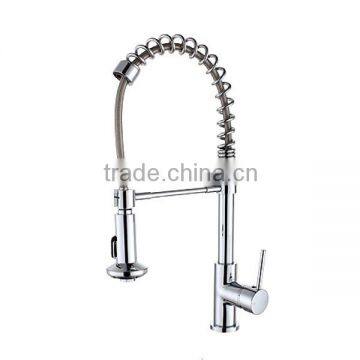 Cheap High Quality Modern Kitchen Designs Brass Pull Out Sink Mixer With Flexible Long Pipe Triangle Kitchen Faucet Accessories