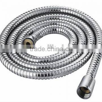 Stainless Steel Shower Hose Double Lock Zinc Nuts Brass Core120cm