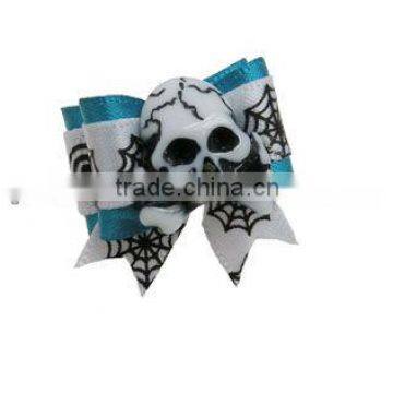 with human skeleton printed halloween pet bows dog bow tie