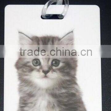 cat luggage plastic tag (M-PT300)