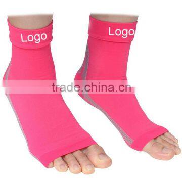 Sport Nylon Knit Ankle Brace Foot Sleeves Heel Arch Support/ Ankle Sock for Women